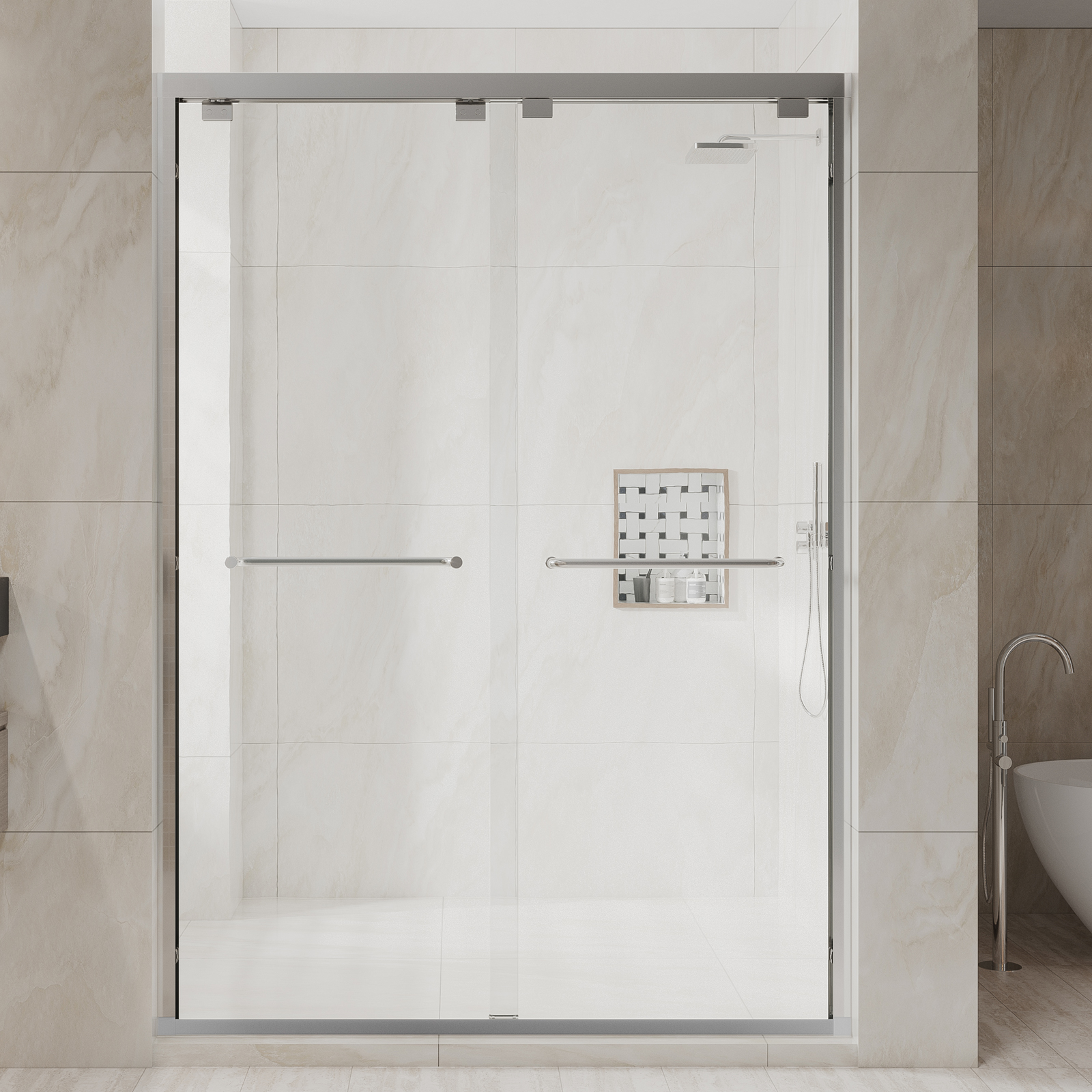Semi-Frameless Sliding Shower Doors - 图片 2